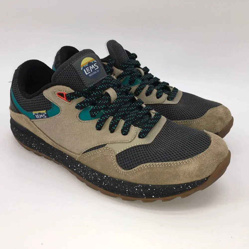 LEMS Trailhead Mens Hiking Sneaker 9 D Desert Khaki Outdoor Minimalist READ - Picture 1 of 12